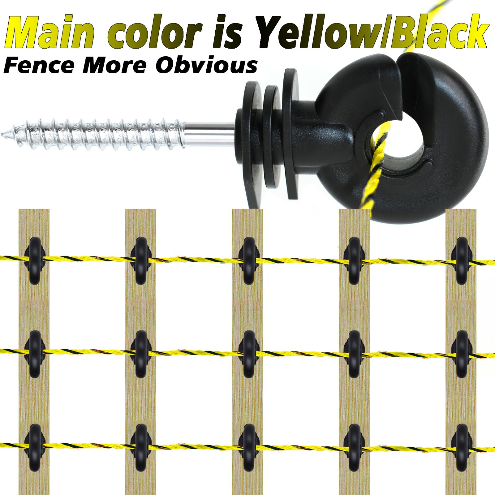 BESTEEL wood post insulator strengthens posts with smooth, rust-proof design for steady fence lines.