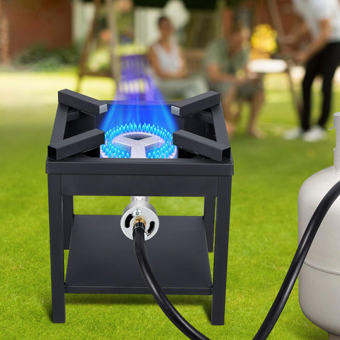 BESTFIRE outdoor cooking setup demonstrates portable high heat capability