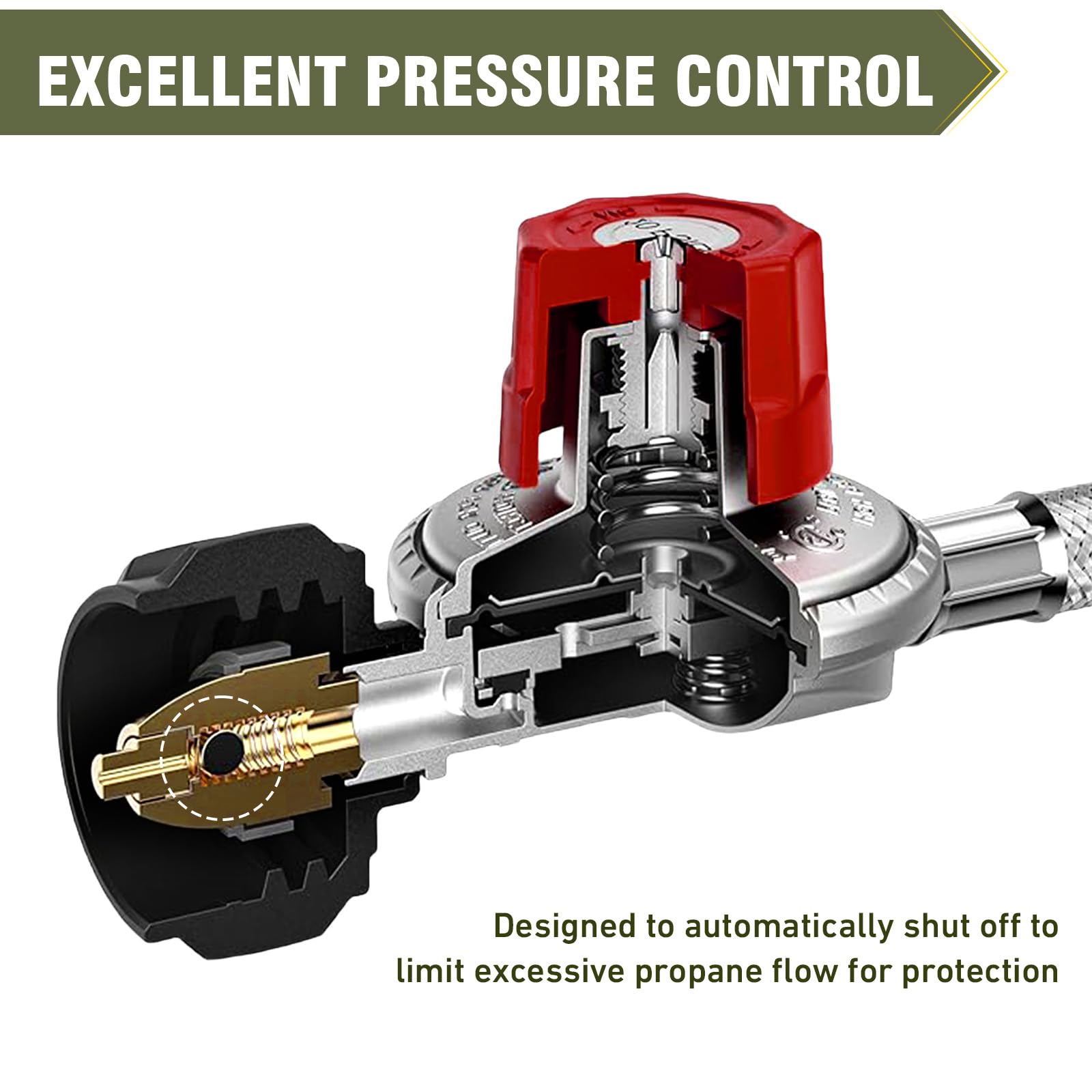 Bestfire brass construction and protective layer resist wear for long-lasting use.