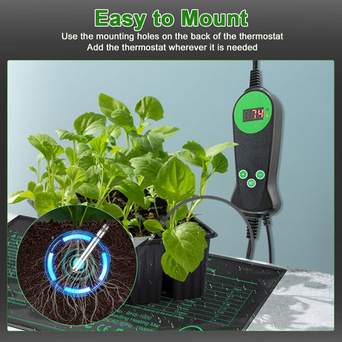 Bestio portable seedling heating mat for compact indoor setups