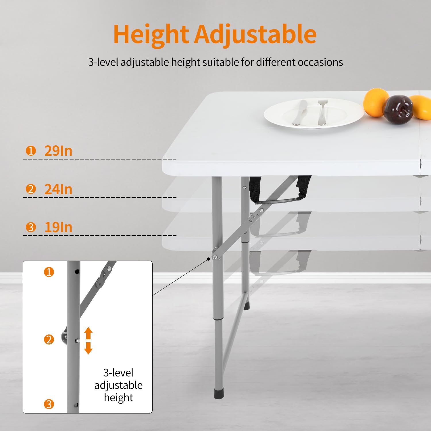 BestOffice table with non-slip feet stays steady on various floors.