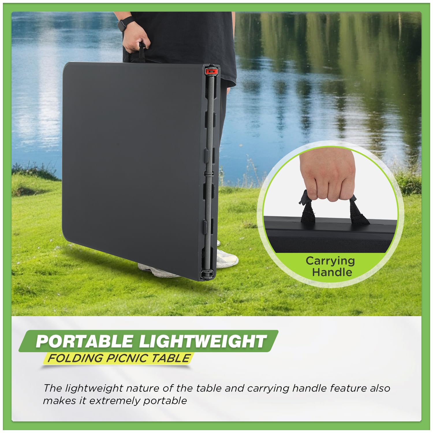 BestOffice 6ft folding table ready for weddings, parties, and large gatherings.