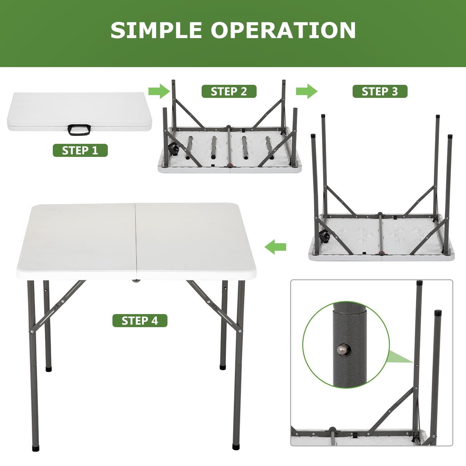 BestOffice carry-handle design for easy transport to parties.