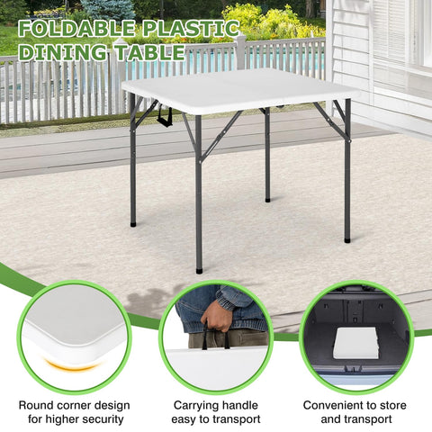 BestOffice outdoor table ready for patio events with UV-protected frame.