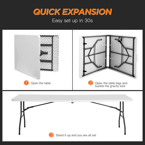 Joints with locks ensure stable setup during events