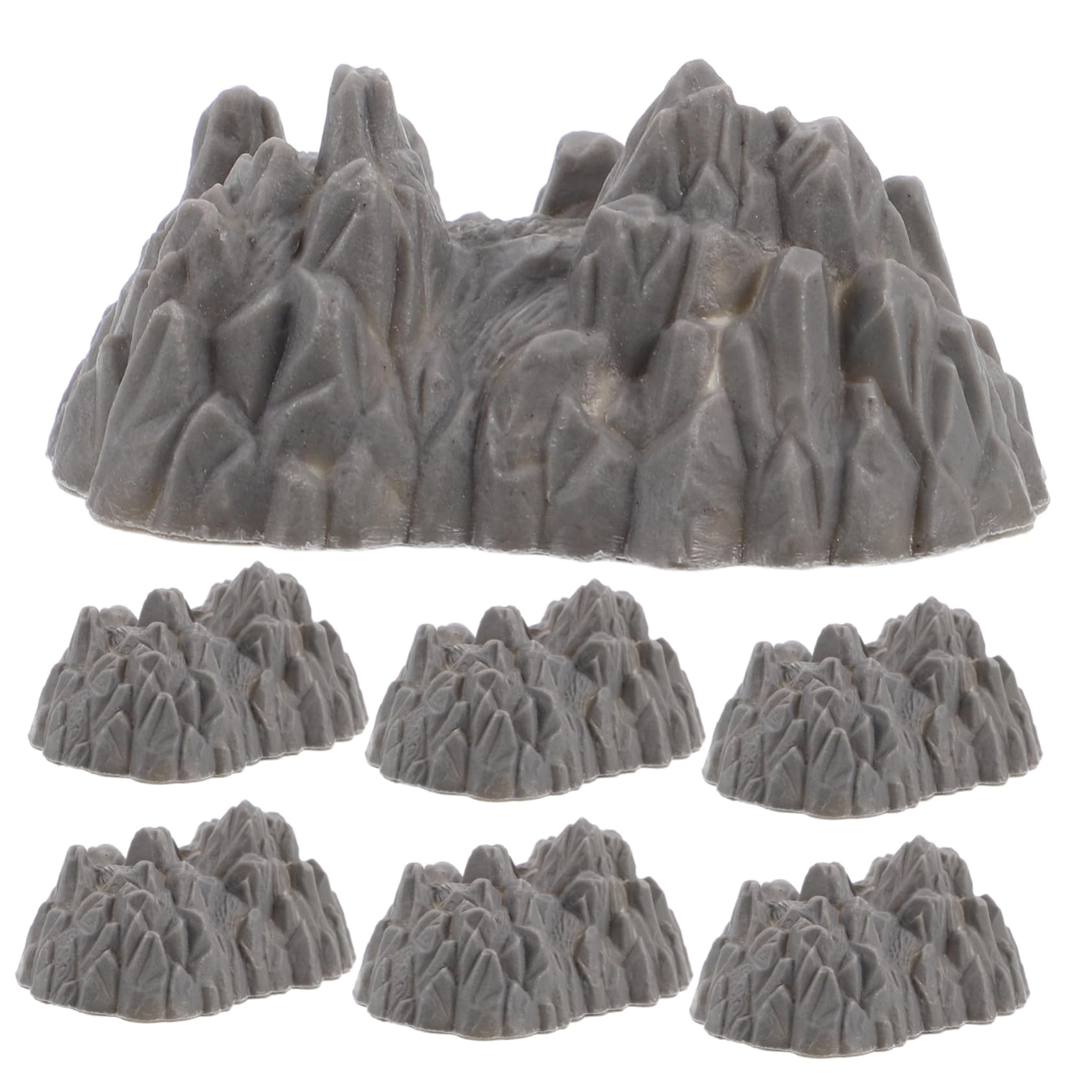BESTonZON mini rockery model with detailed rock texture for realistic garden displays.