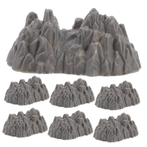BESTonZON mini rockery model with detailed rock texture for realistic garden displays.