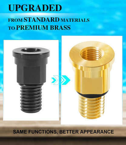 Brass construction of the Besttruck adapter offers corrosion resistance.