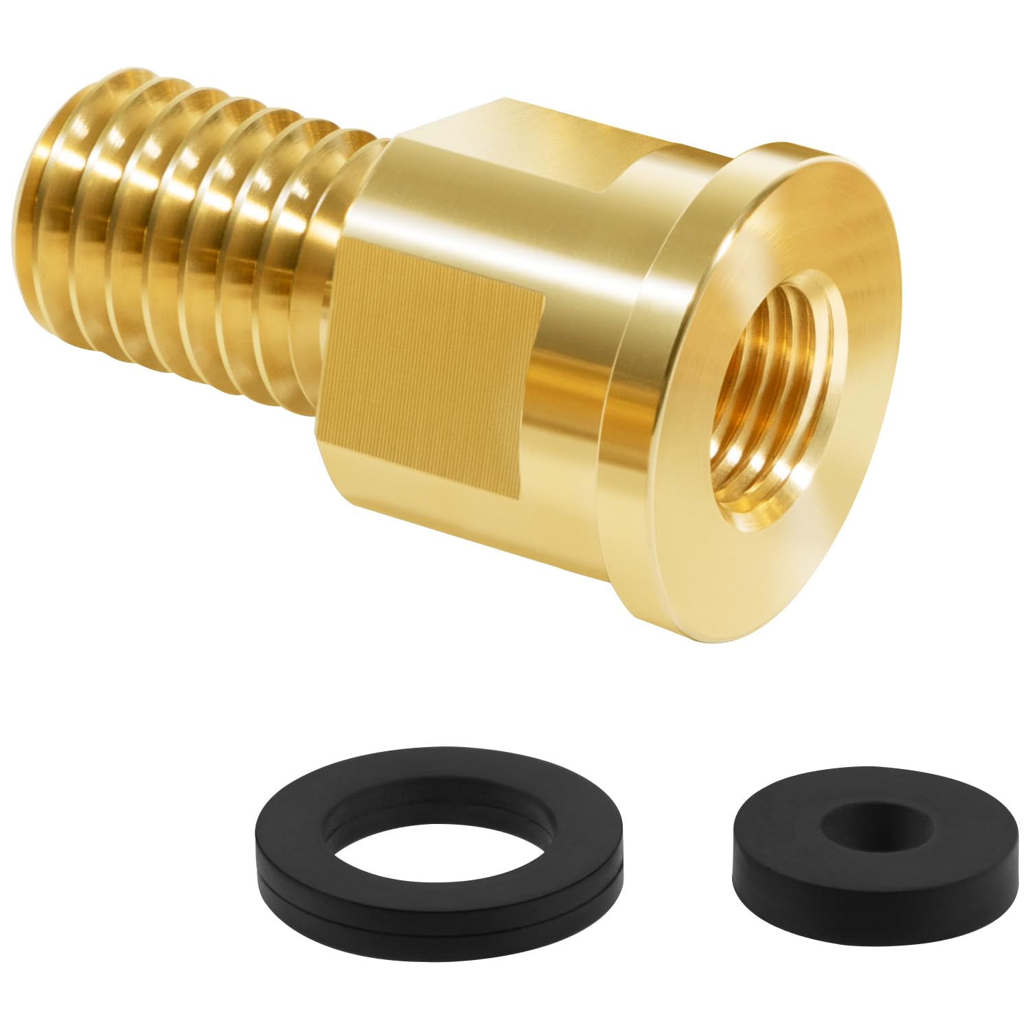 Packaging includes all needed components for installation of the adapter.
