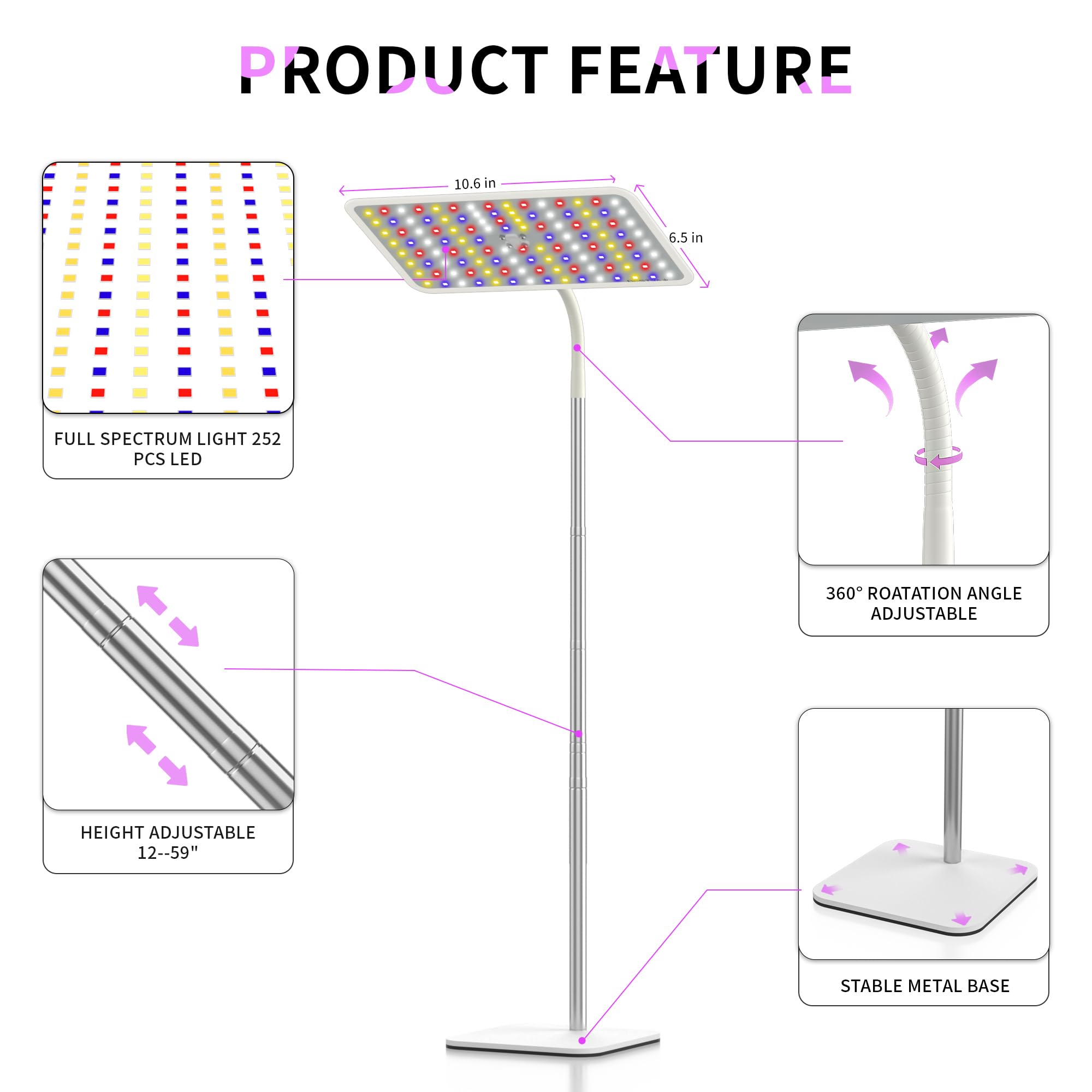 BESTVA auto timer keeps consistent daily light cycles for your plants.