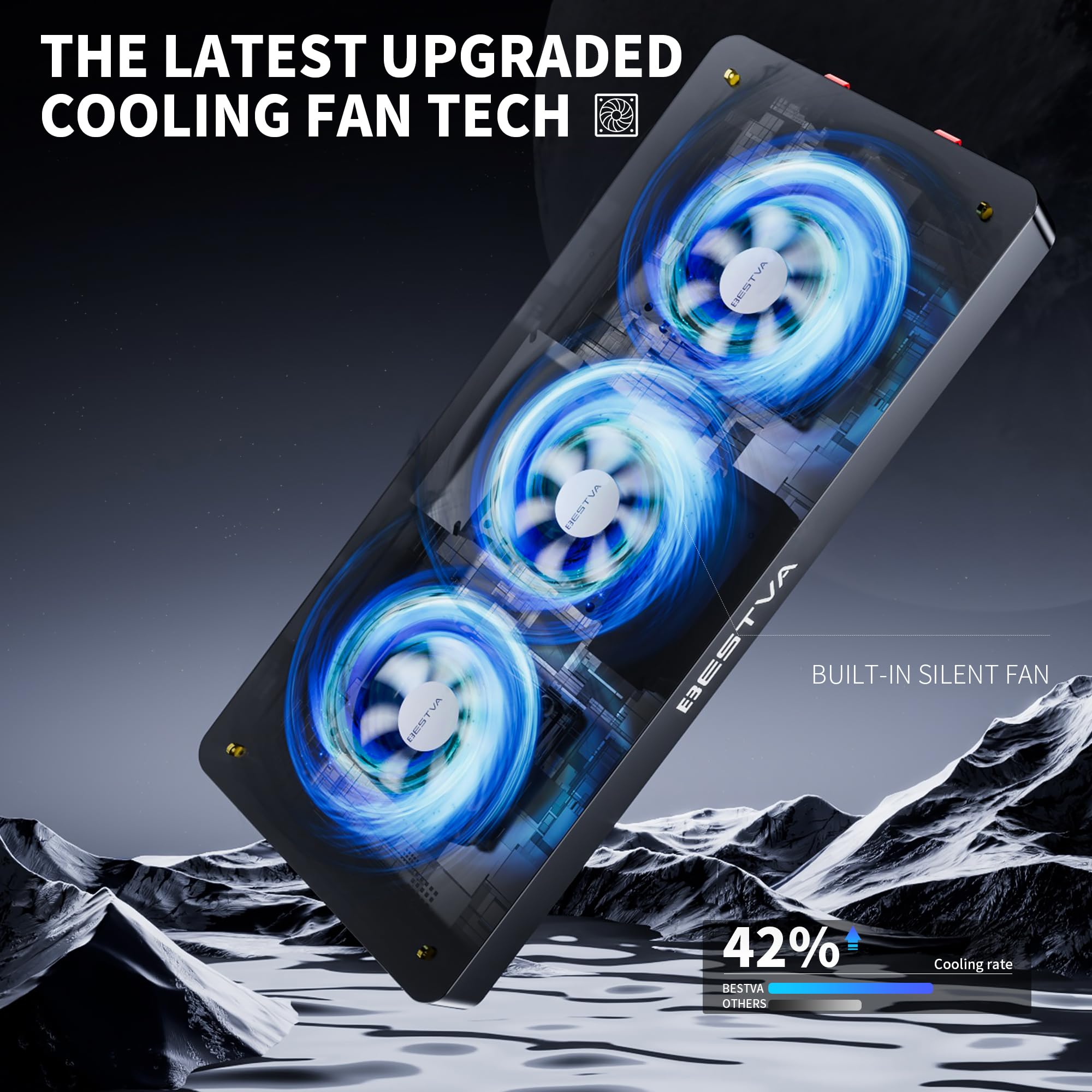 BESTVA DC4000 LED grow light in room setup delivering even plant coverage