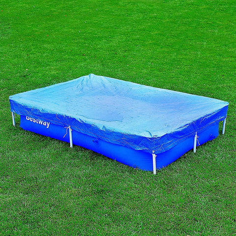 Bestway Flowclear rectangle pool cover helps reduce evaporation