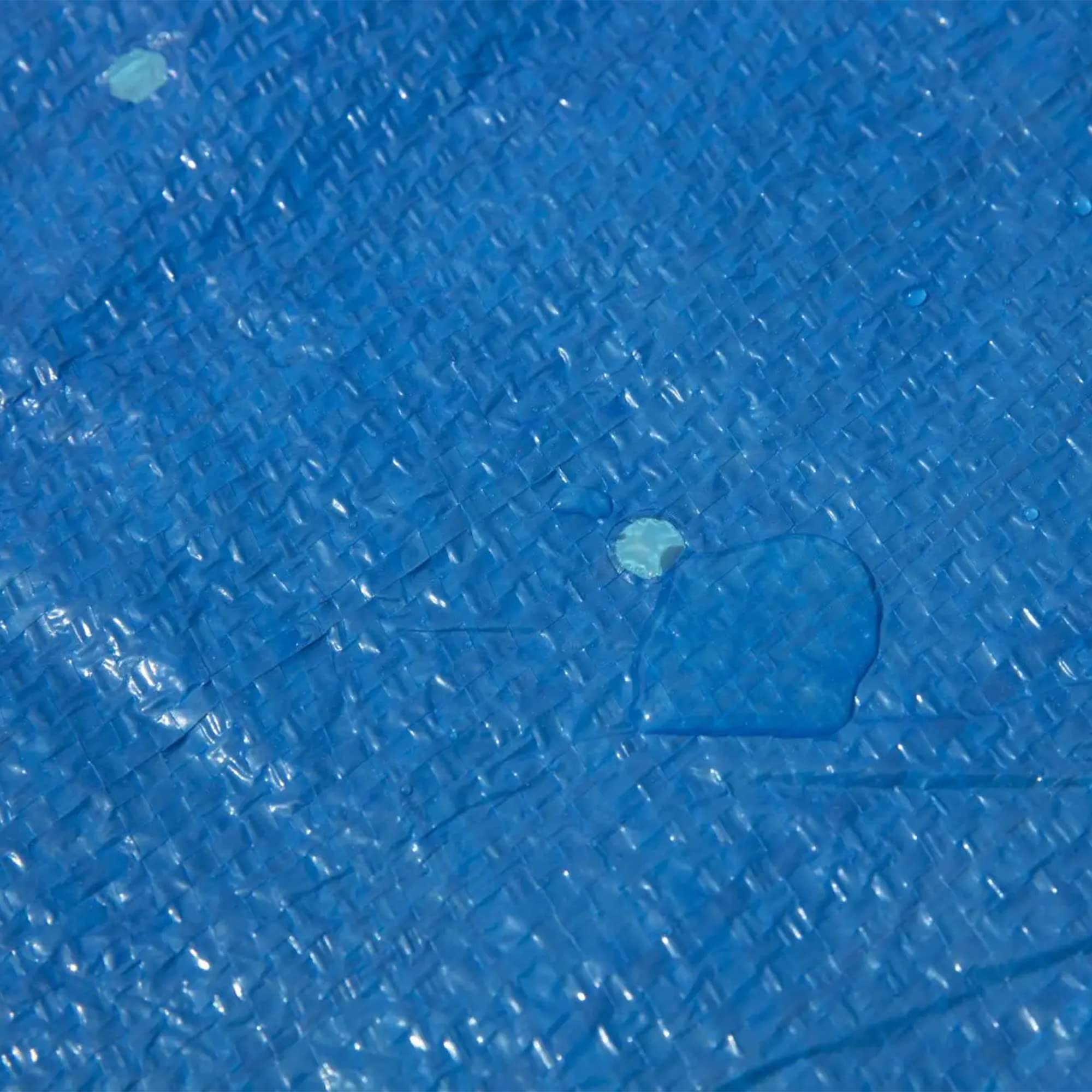 Bestway Flowclear rectangle pool cover in use on above-ground pool