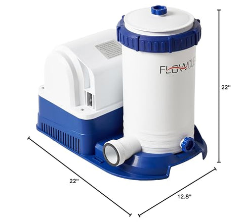 Bestway Flowclear unit ready for storage after use.