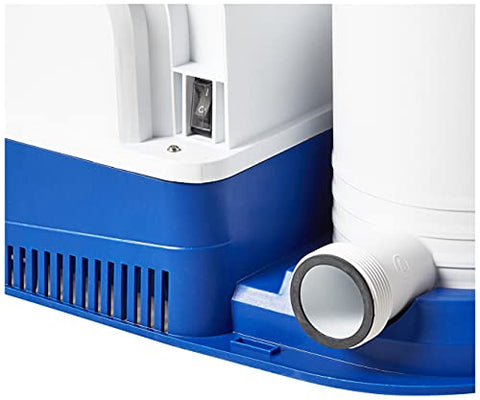 Bestway Flowclear system flow rate display shows capacity for planning.