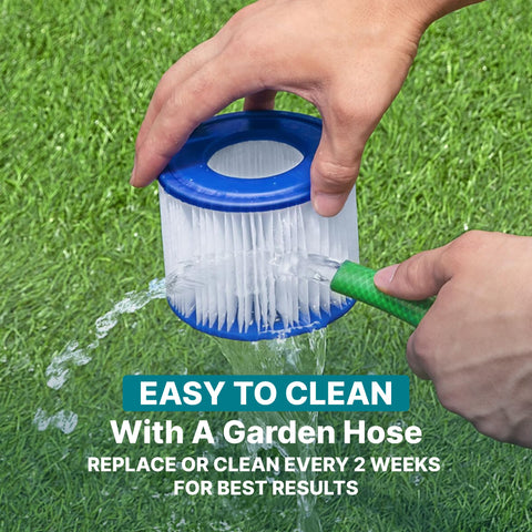 Bestway SaluSpa filter VI easy-clean design supports longer cartridge life