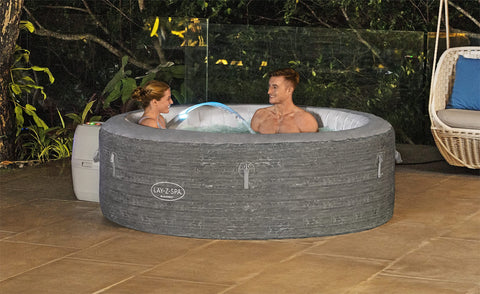 Bestway SaluSpa IP66-rated protection guards light and waterfall from dust.