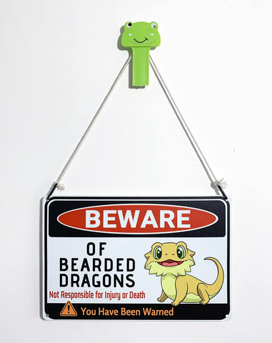 Bestylez Aluminum sign for durable reptile room decor in your space.