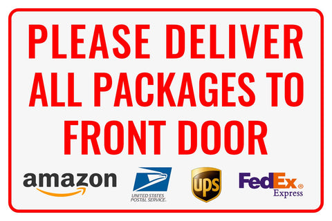 Bestylez delivery sign front door for outdoor visibility and clear guidance