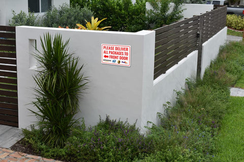 Bestylez delivery sign suitable for indoor or outdoor display at entryways