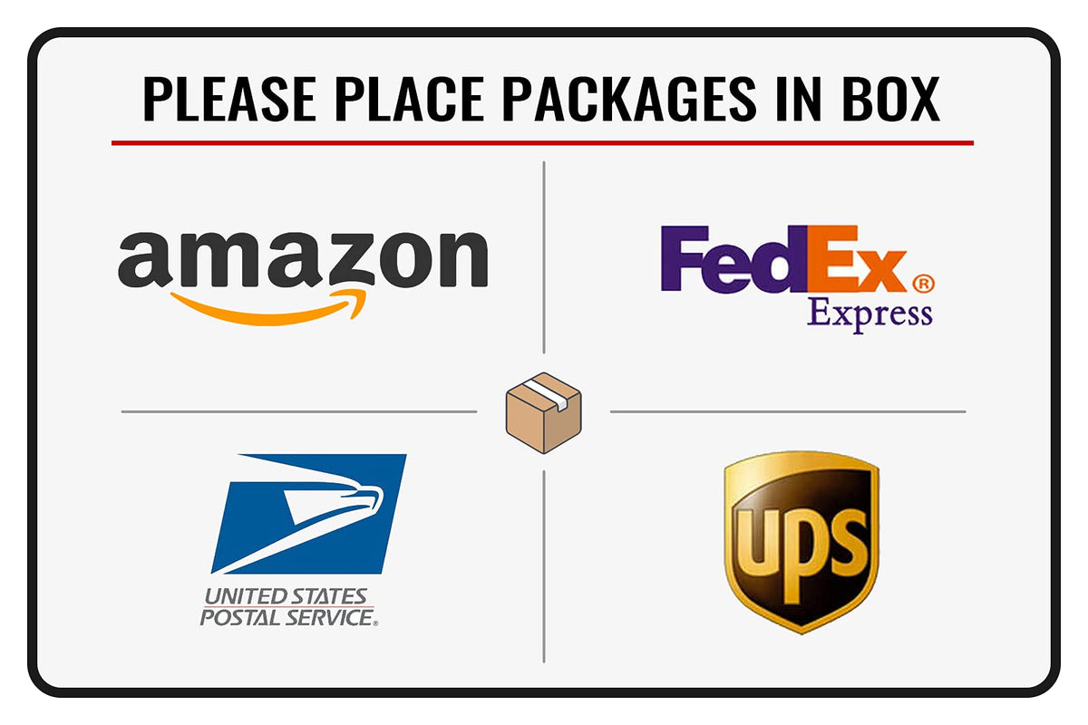 Bestylez outdoor delivery sign 12x8 clearly marks where to place packages.