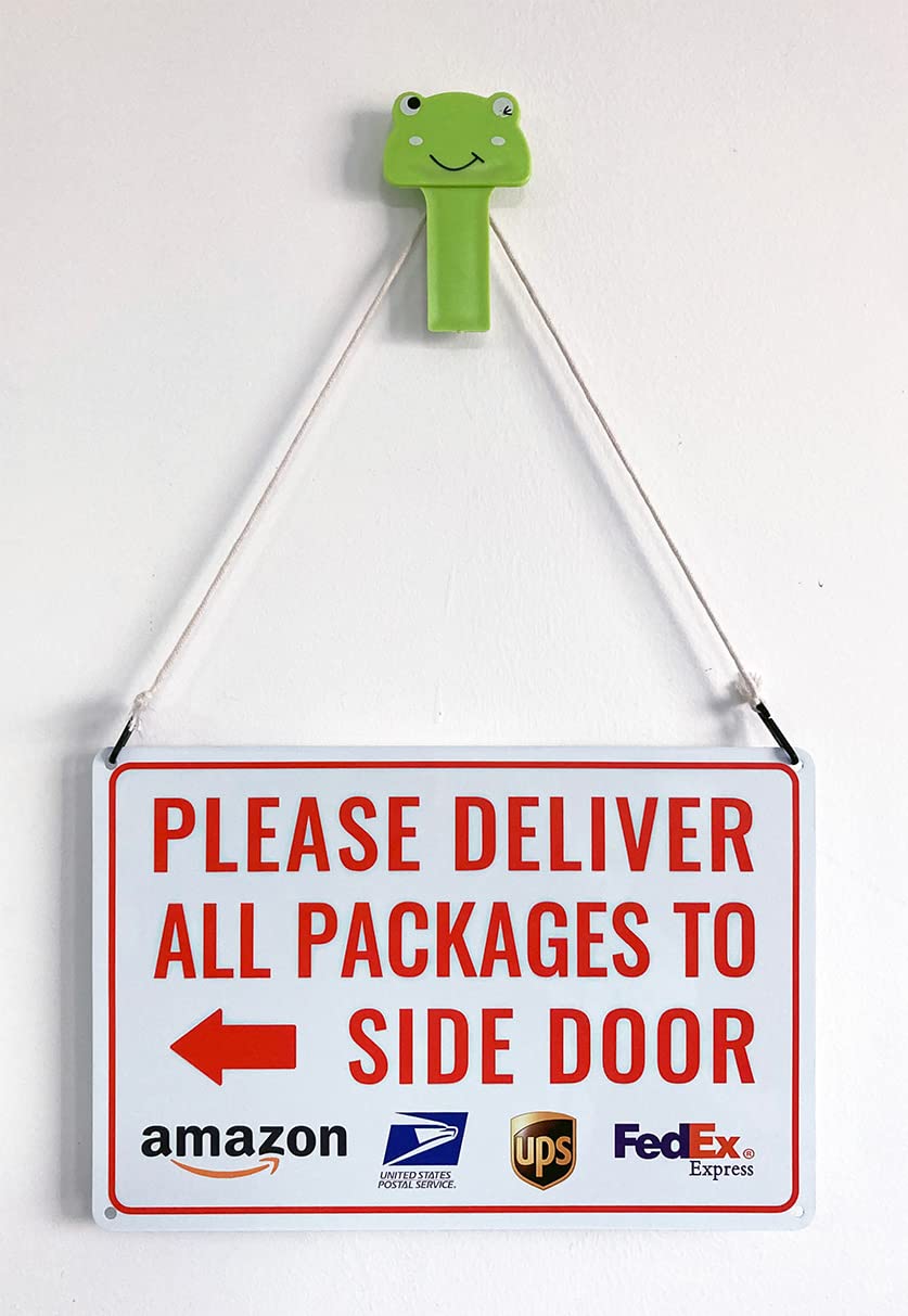 Bestylez delivery sign with pre-drilled mounting holes for quick, secure installation