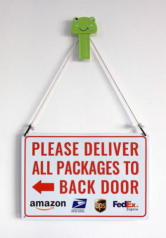 Bestylez delivery sign bright colors boost visibility in any yard.