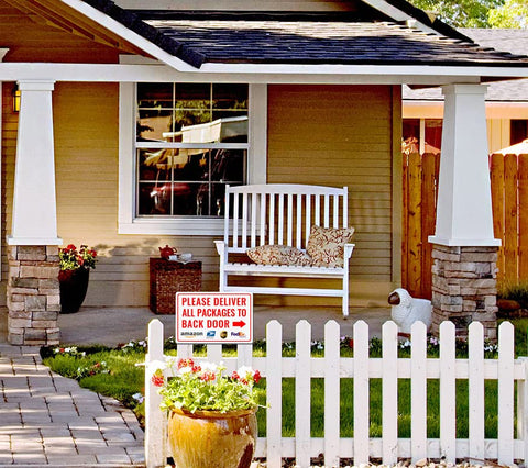 Bestylez delivery sign rustproof aluminum stands up to weather