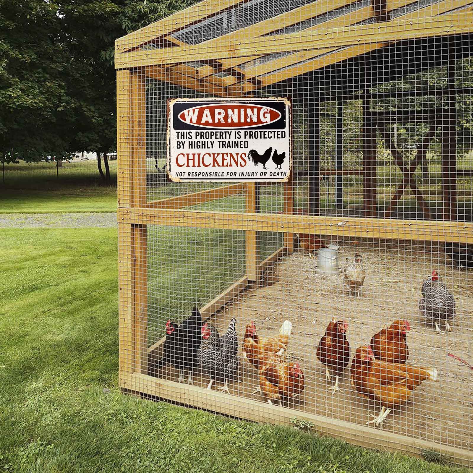 Bestylez Funny Chicken Coop Sign entrance decor adds whimsy