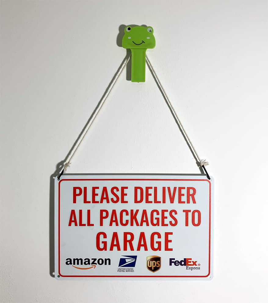 Bestylez garage delivery sign packaging-ready presentation for quick setup