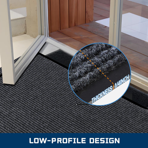 BesWin easy clean outdoor entrance mat quick to shake or hose down