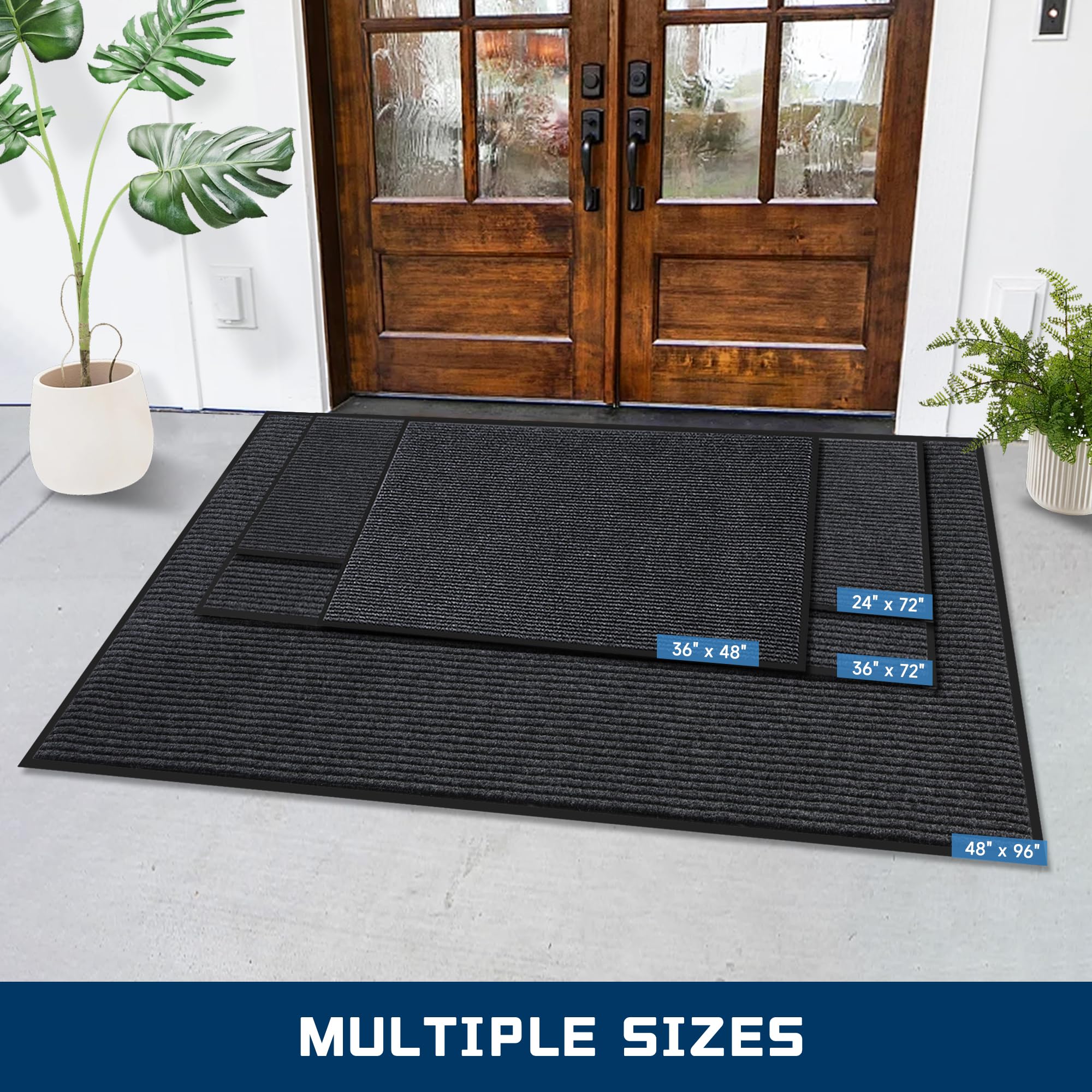 BesWin large entryway mat ideal for porches and busy entrances