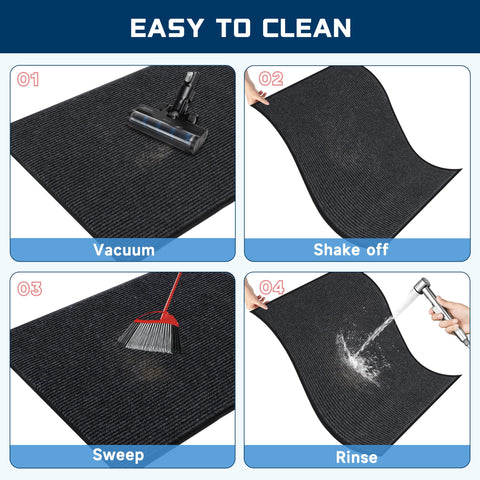 BesWin low profile door mat fits under doors without snagging