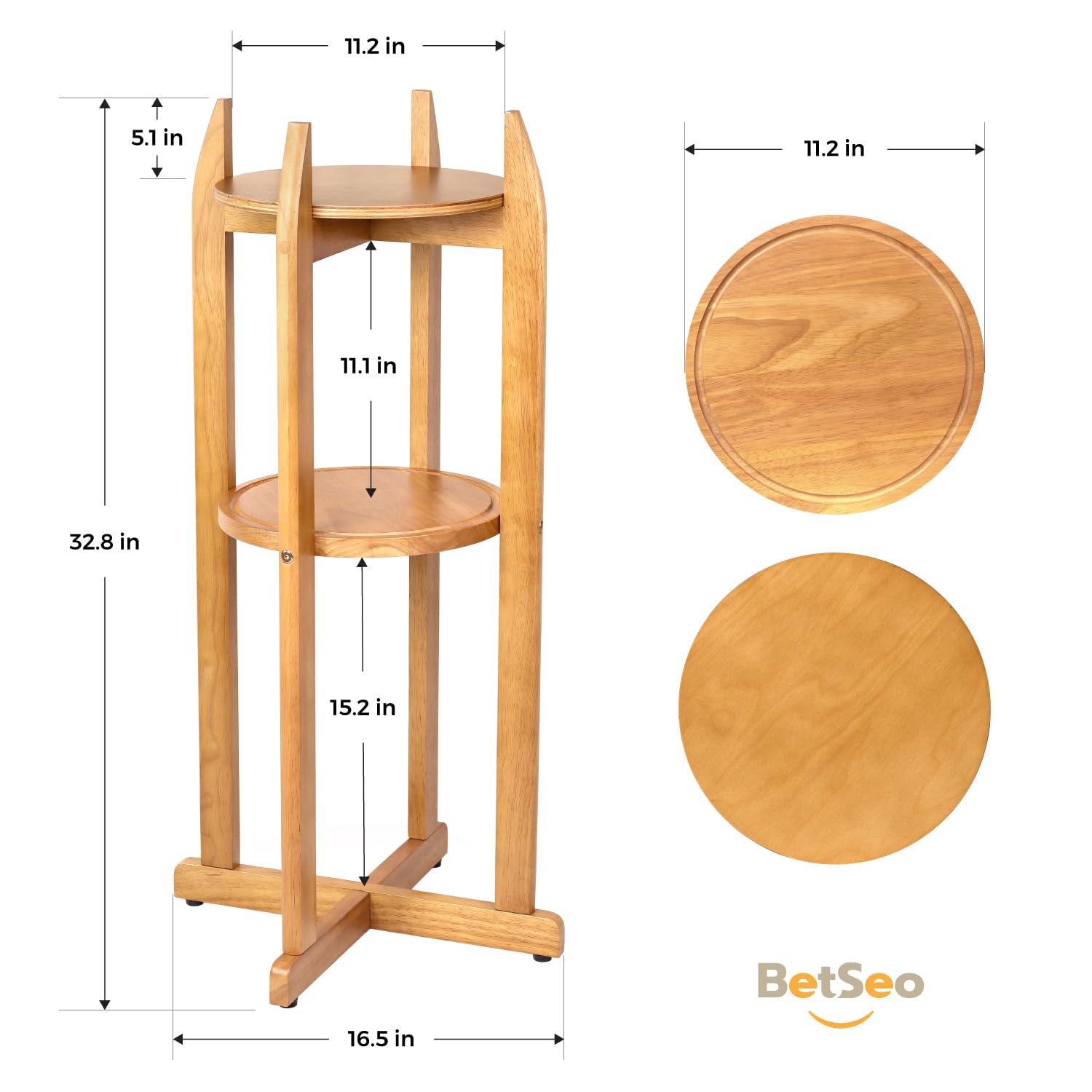 BETSEO water dispenser stand side view showing sturdy construction