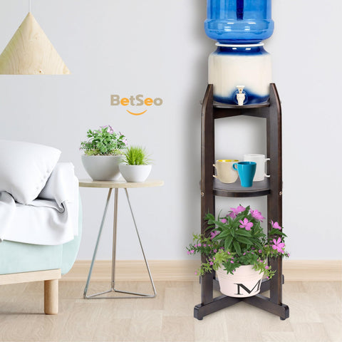 BETSEO sturdy load capacity supports various gallon bottles safely.