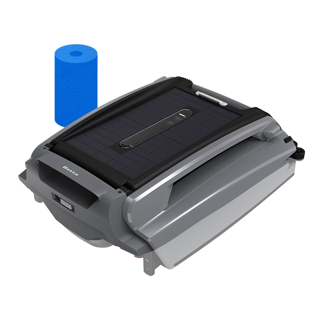 Betta SE Plus solar-panel-charging enables uninterrupted cleaning with sunlight.