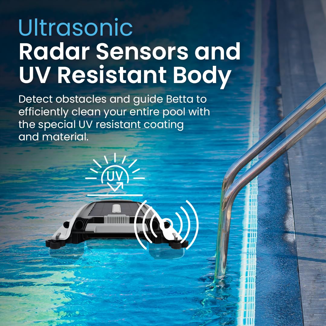 Betta SE solar skimmer debris basket open for quick cleaning without removing from pool.