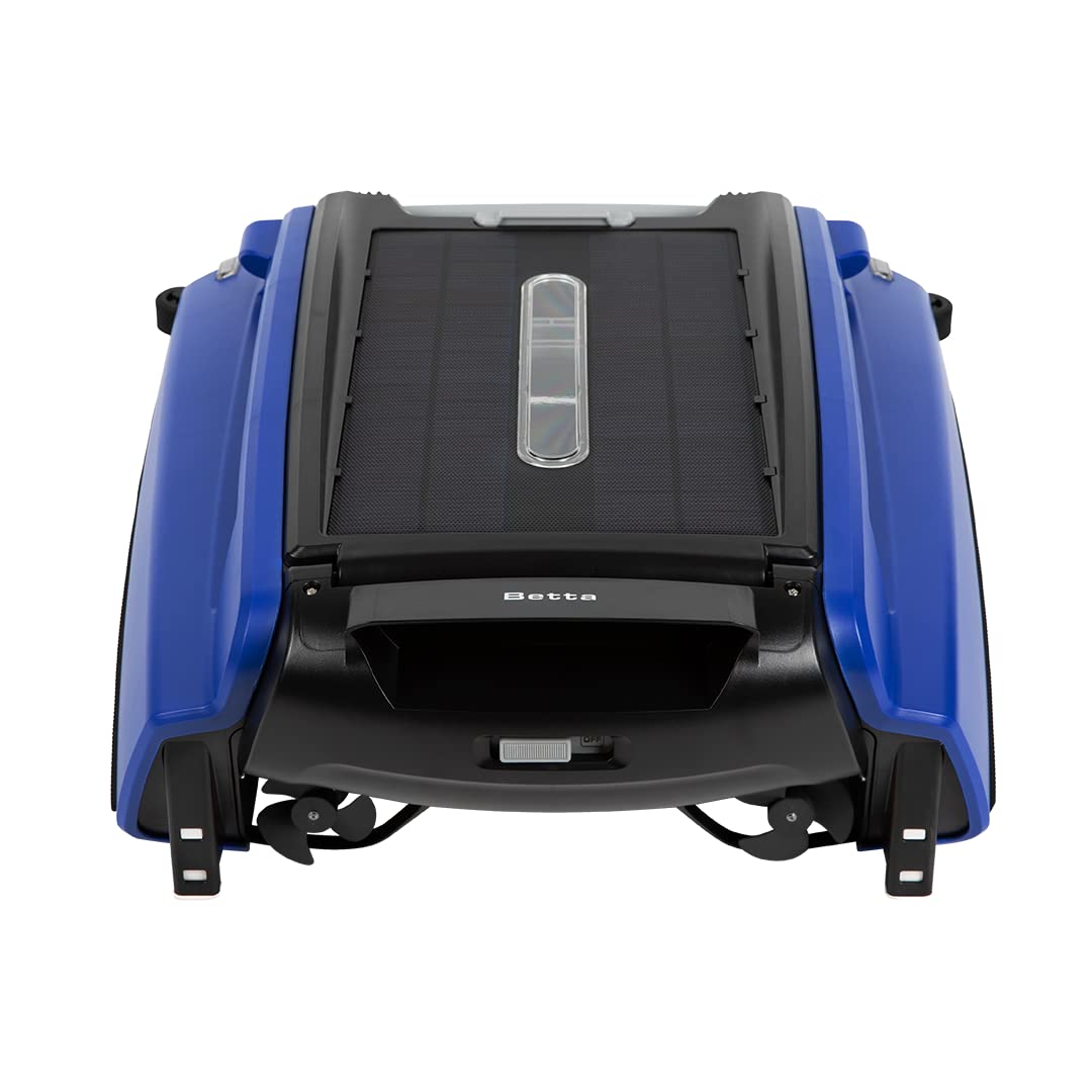 Betta SE solar skimmer front view showing compact design for efficient surface cleaning