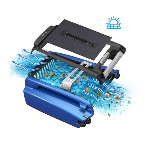 Betta SE solar skimmer quick recharge visible under direct sun