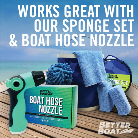 Better Boat durable rubber construction resists kinking during car, boat, or garden cleaning.