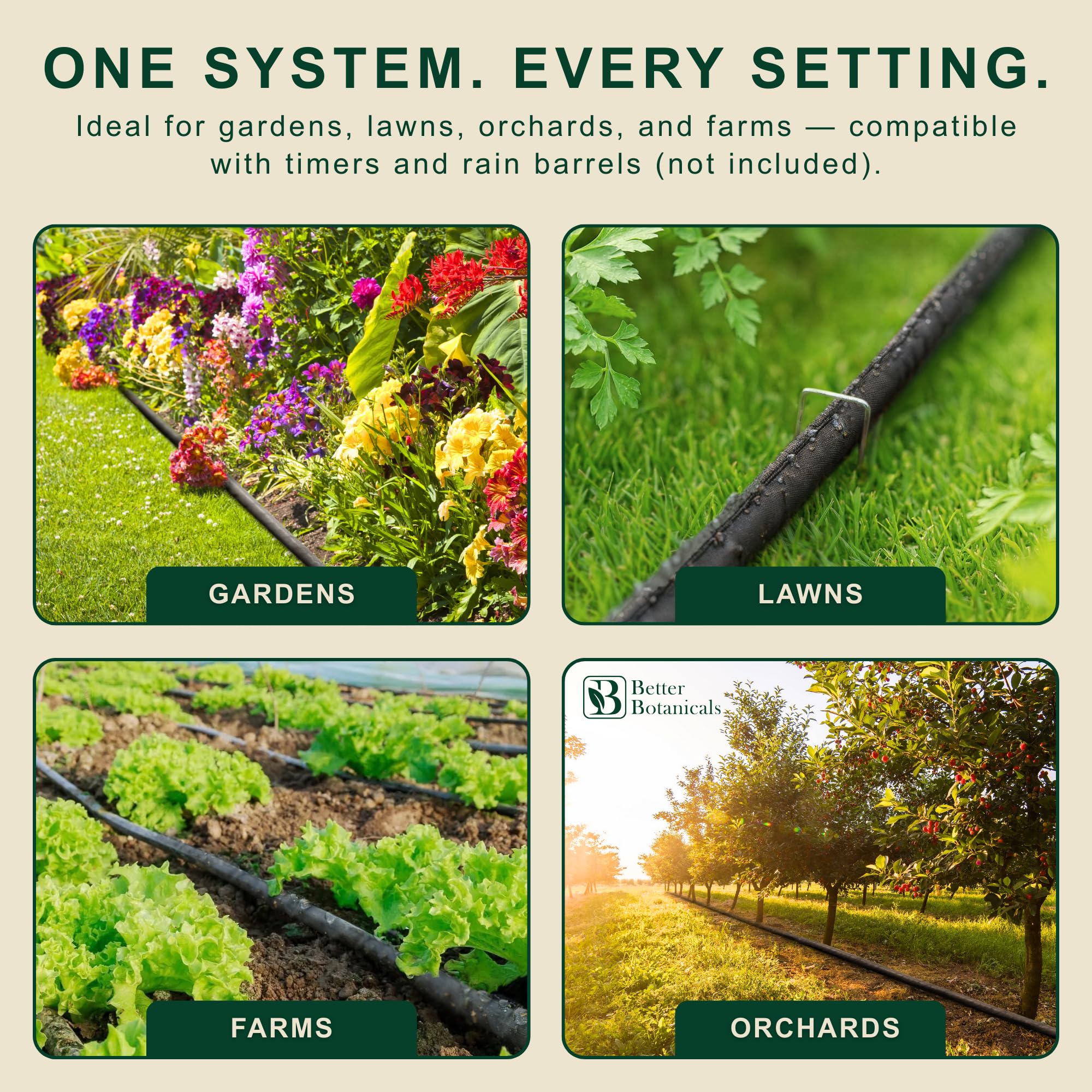 Better Botanicals durable material standing up to sun exposure in outdoor use