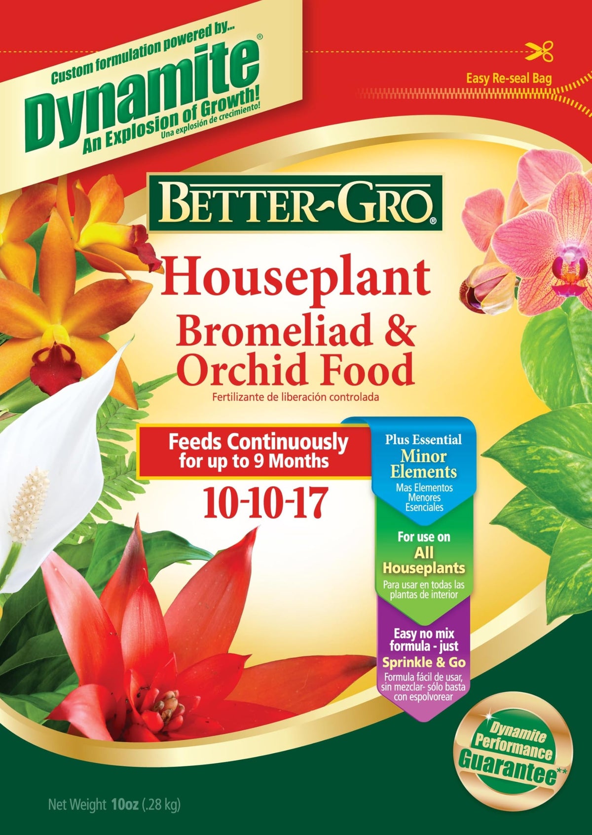 Better-Gro bottle pour demonstrates easy slow-release feeding for orchids and bromeliads.