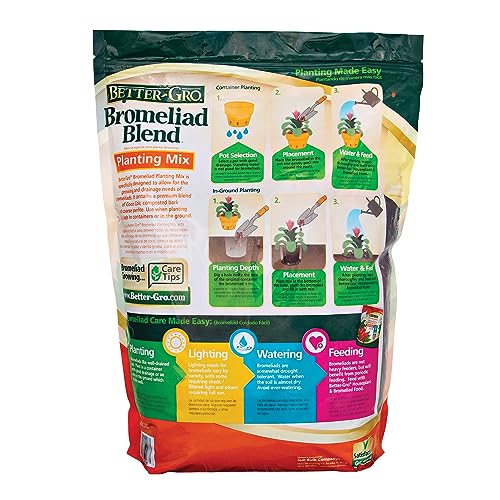 Better-Gro Bromeliad Blend 8 Qt soil texture close-up reveals rich, porous material.