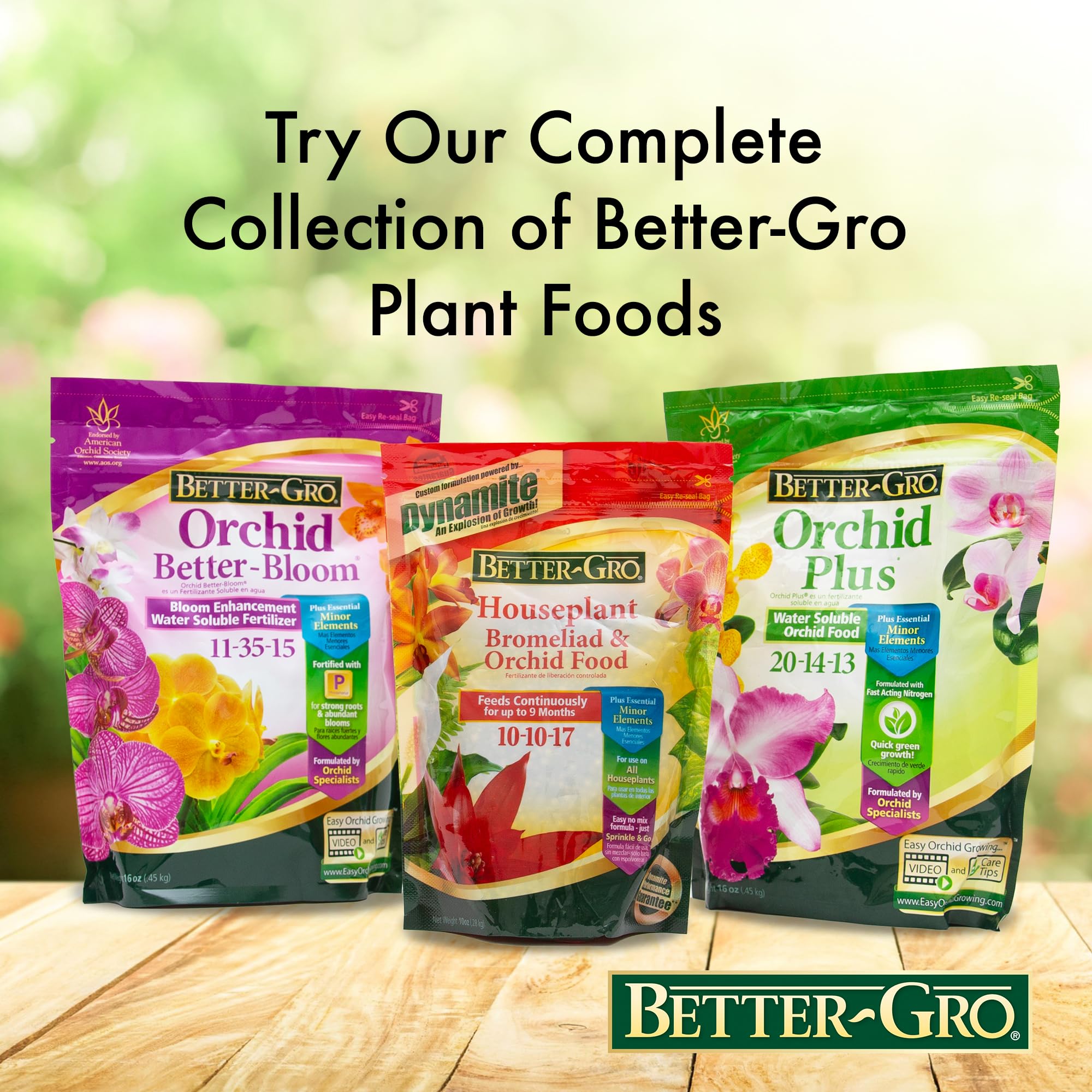 Better-Gro Orchid Plus Bloom Booster ideal for indoor orchids and houseplants