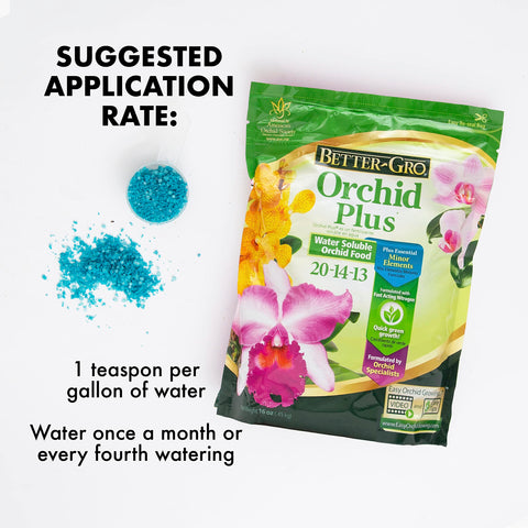 Better-Gro Orchid Plus ideal for indoor potted plants and tropical varieties.