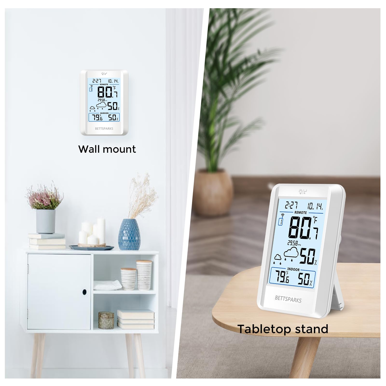 Bettsparks compact outdoor sensor remote for multi-location monitoring.