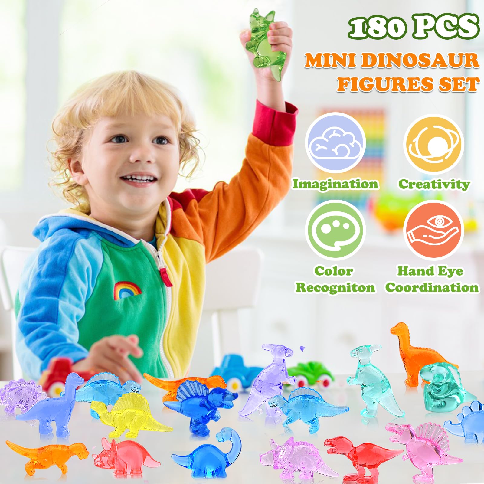 BETURETOP dino figures for DIY gifts and party decorations.