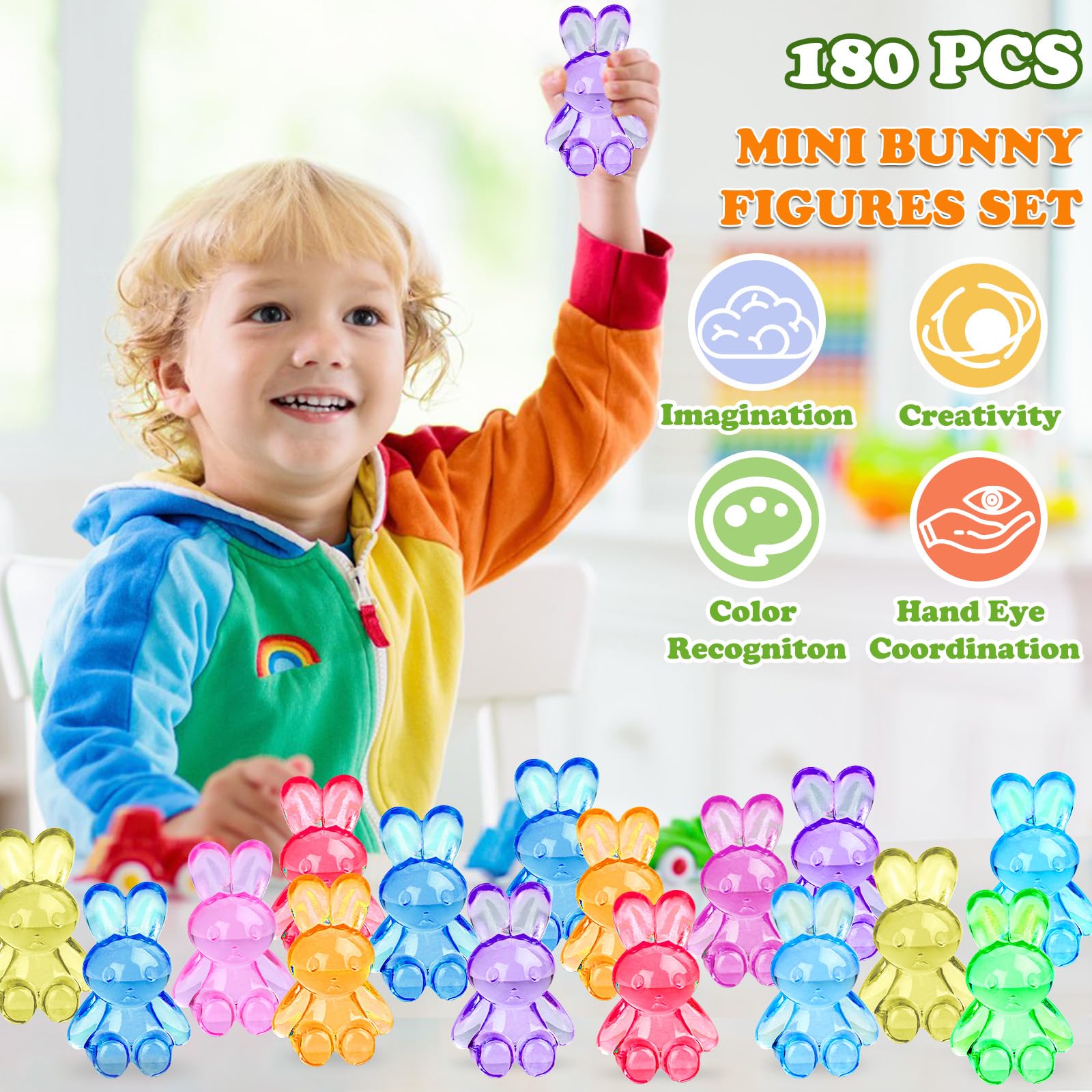 BETURETOP resin bunny figures for DIY crafts and party decorations.