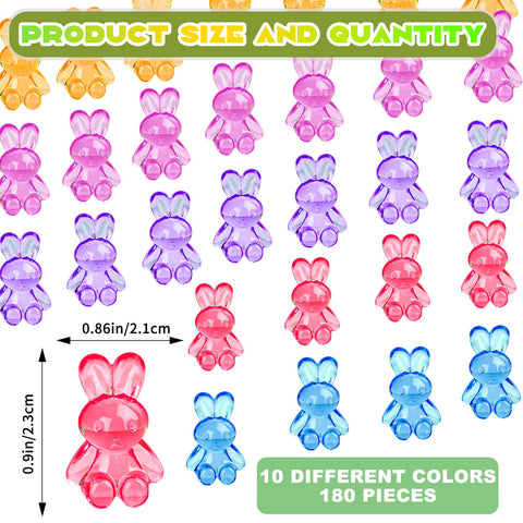 Assorted BETURETOP mini bunny figurines perfect for Easter egg fillers.