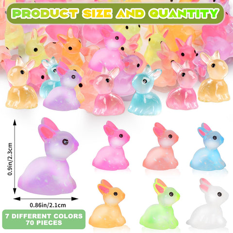 BETURETOP resin bunny egg fillers add cute color to Easter eggs.